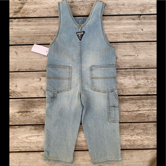 NWT OshKosh B’Gosh Denim Overalls, Sz Toddler 2T - Picture 2 of 3